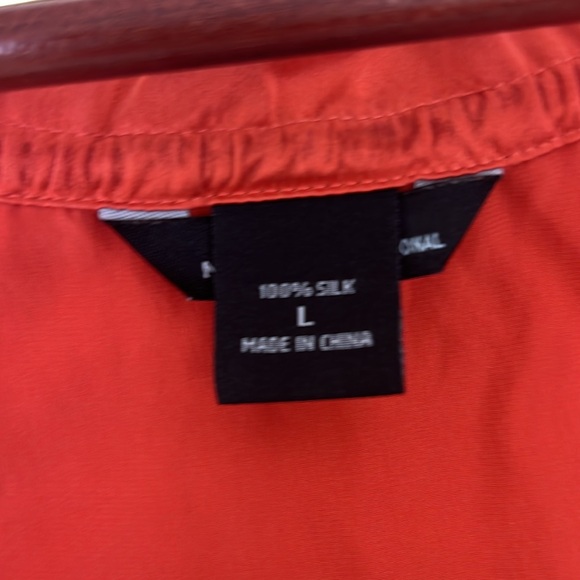 Moda International Blouse, Rusted Red, Large - Picture 3 of 11